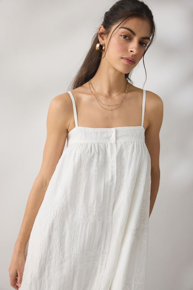 Daisy Street Wisteria Eyelet Lace Trapeze Maxi Dress #1