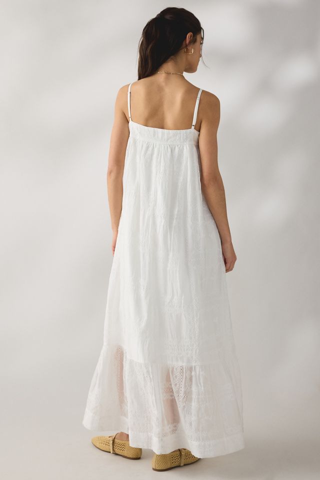 Daisy Street Wisteria Eyelet Lace Trapeze Maxi Dress #3