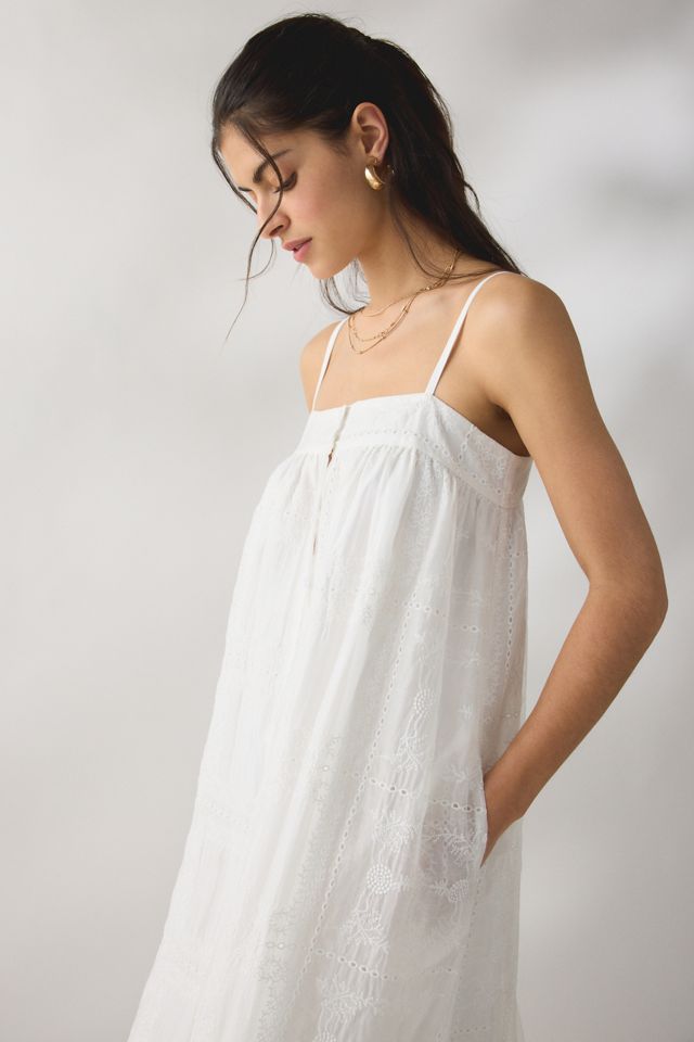 Daisy Street Wisteria Eyelet Lace Trapeze Maxi Dress #4