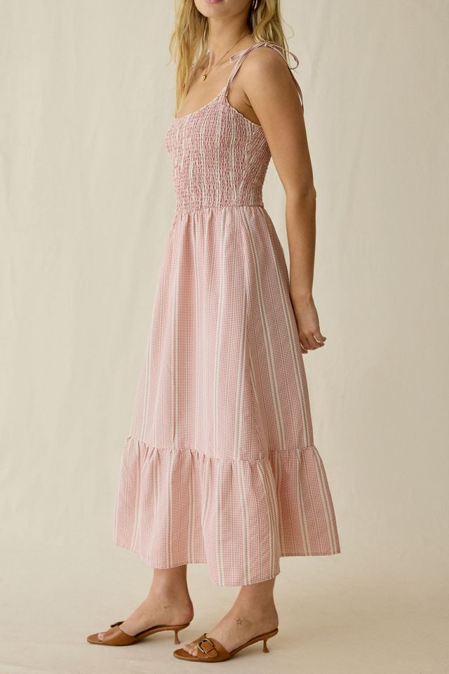 Daisy Street Rosella Tie-Strap Smocked Midi Dress #2