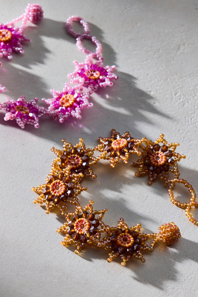 Floral Beaded Bracelet