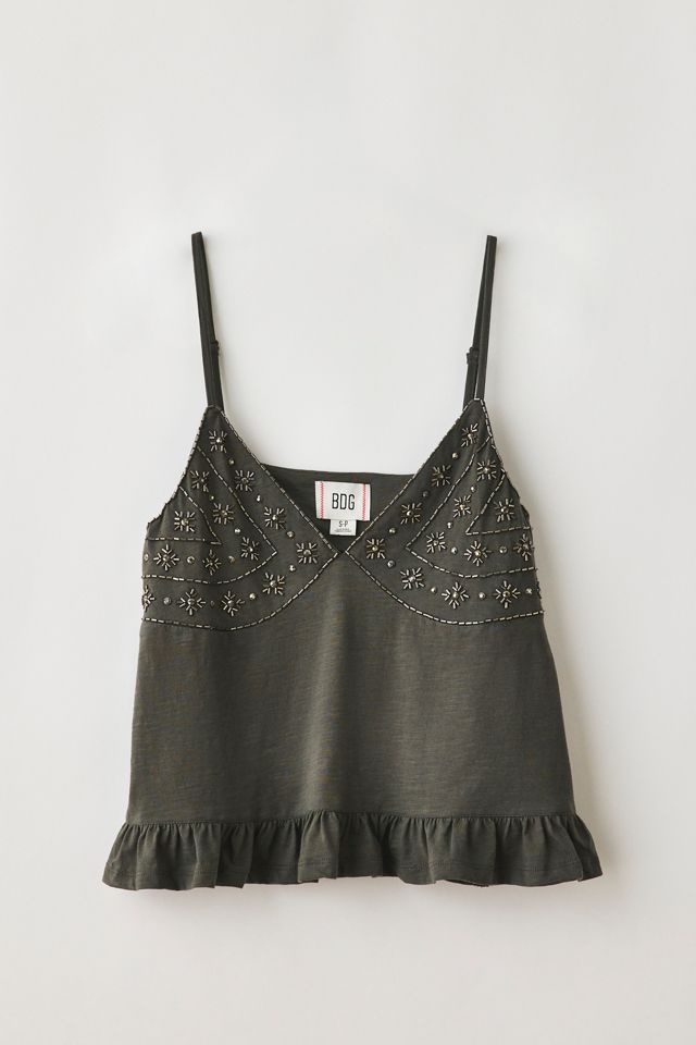 Camisole babydoll BDG Ethel ornée de perles #5
