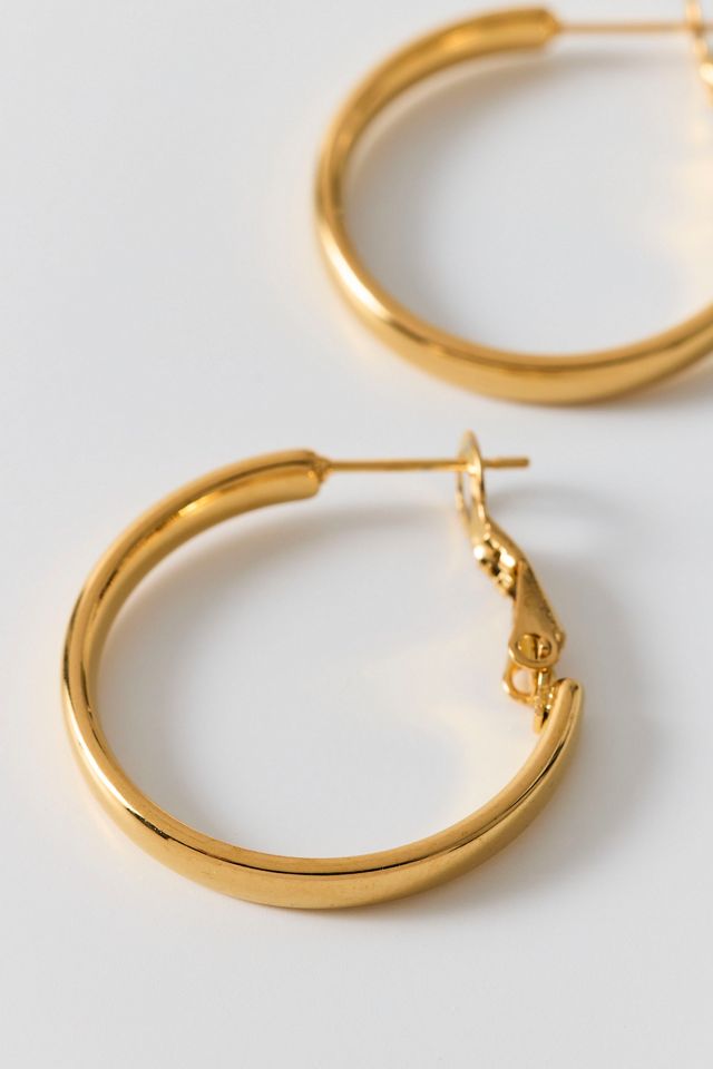 L Train Waterproof Small Hoop Earrings #1