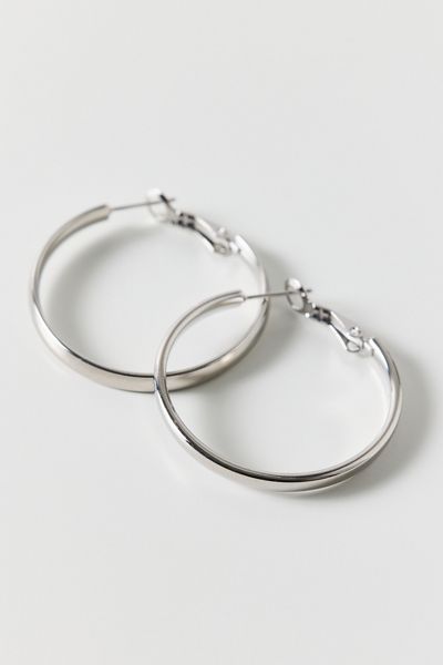 L Train Waterproof Medium Hoop Earrings