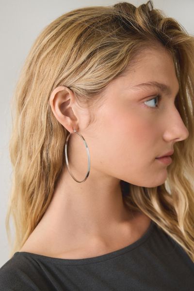 L Train Waterproof Large Hoop Earrings