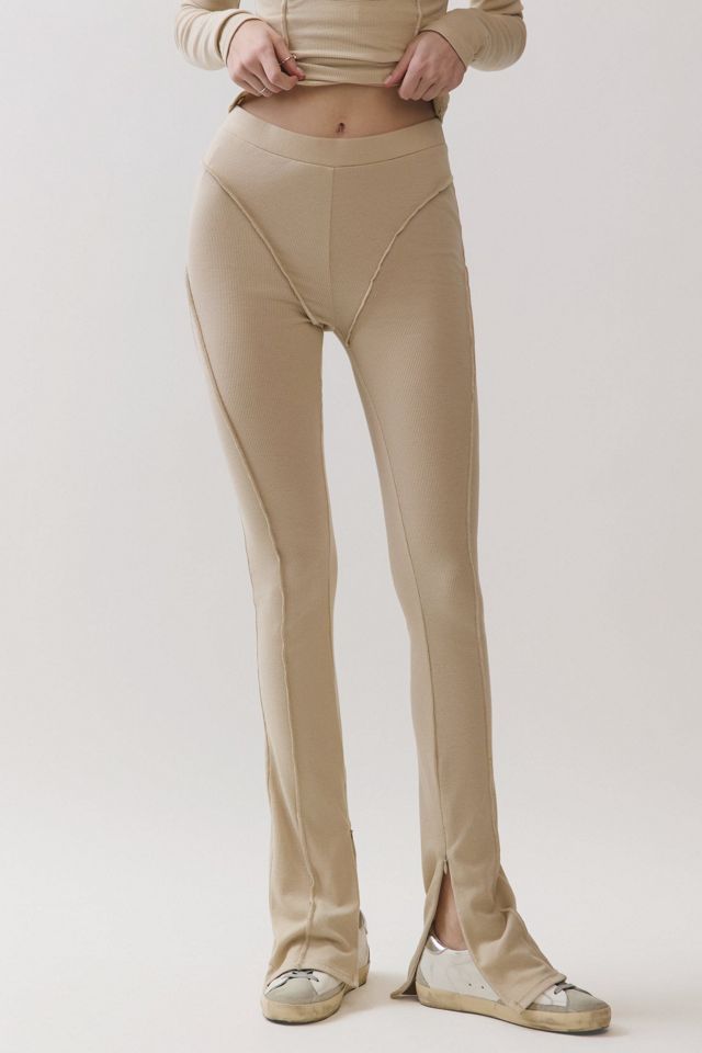 Personal Code Kira Ribbed Flare Pants #1