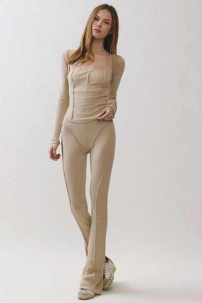 Personal Code Kira Ribbed Flare Pants