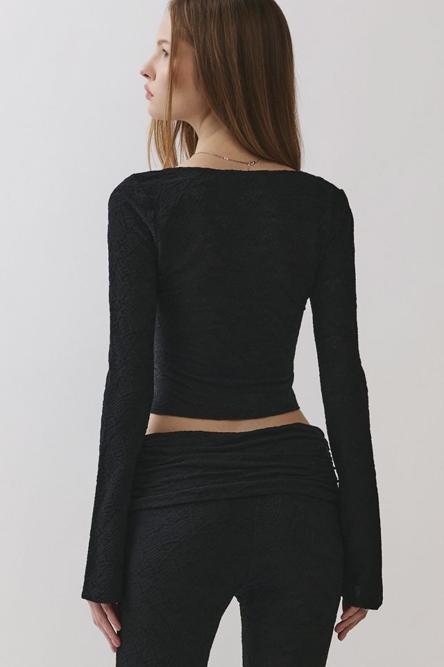 Personal Code Zelda Textured Lace Hook & Eye Top #4