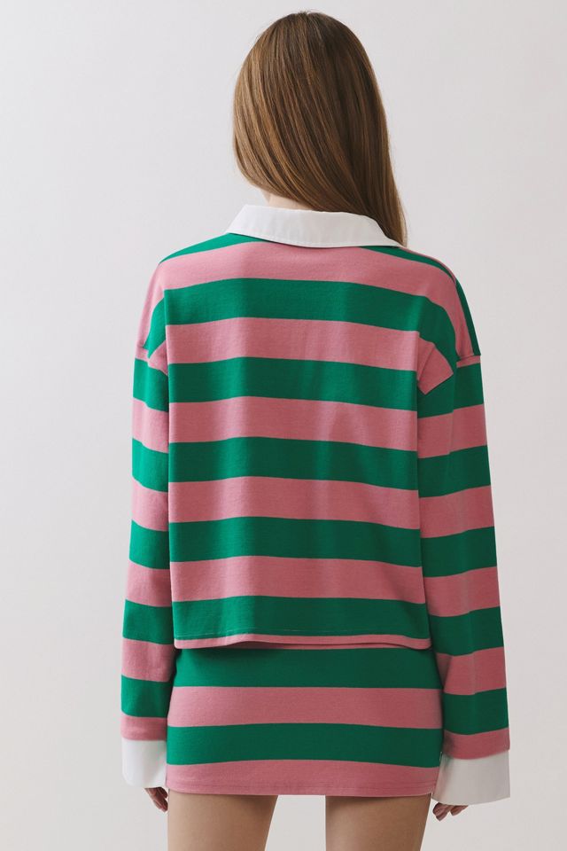Personal Code Poppy Striped Rugby Top #4