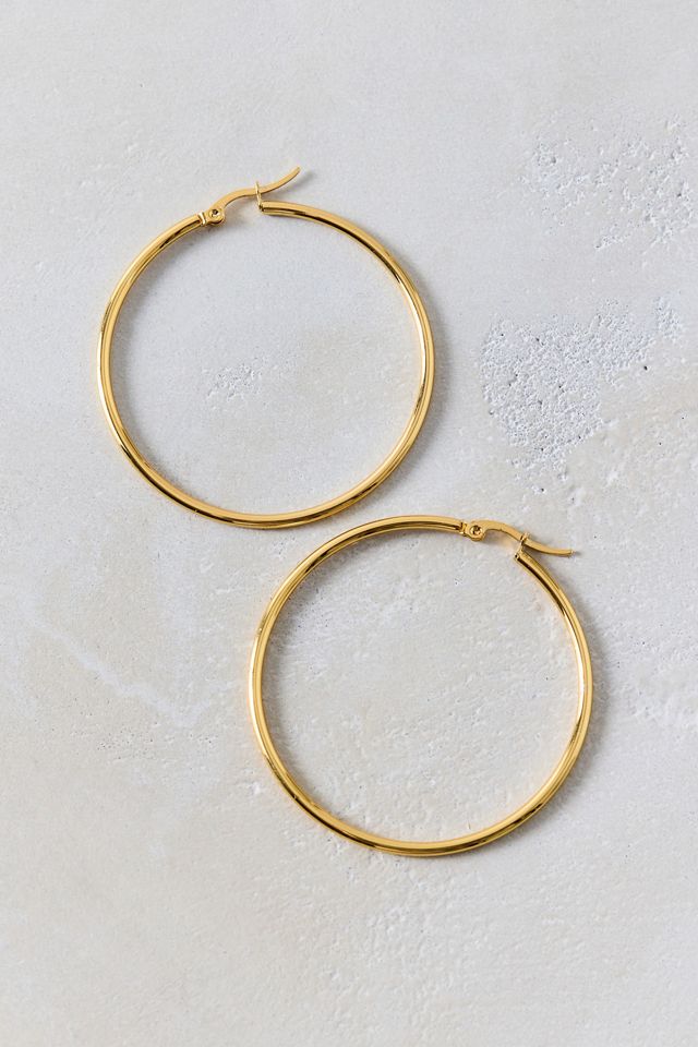 City Girl Waterproof Medium Hoop Earrings #1