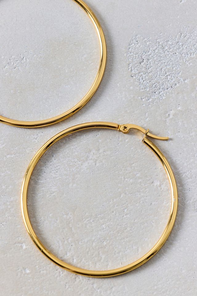 City Girl Waterproof Medium Hoop Earrings #2