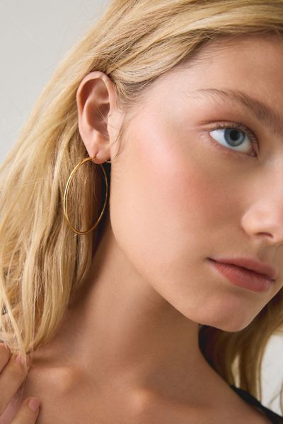 City Girl Waterproof Medium Hoop Earrings