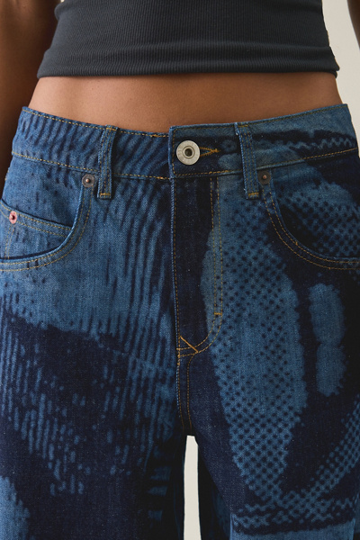 BDG Jaya Laser Print Baggy Boyfriend Jeans