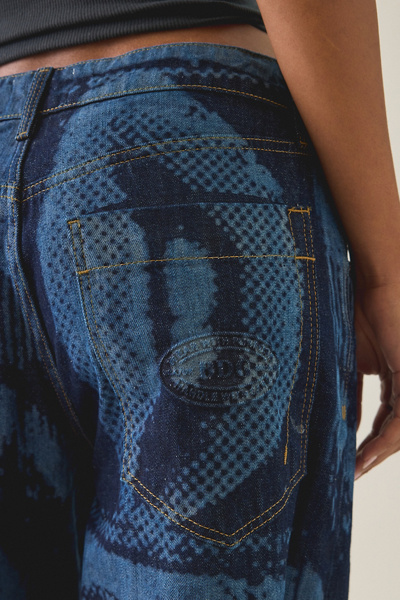 BDG Jaya Laser Print Baggy Boyfriend Jeans