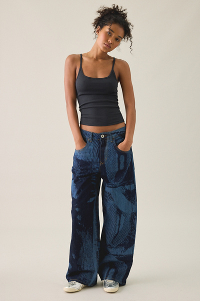 BDG Jaya Laser Print Baggy Boyfriend Jeans