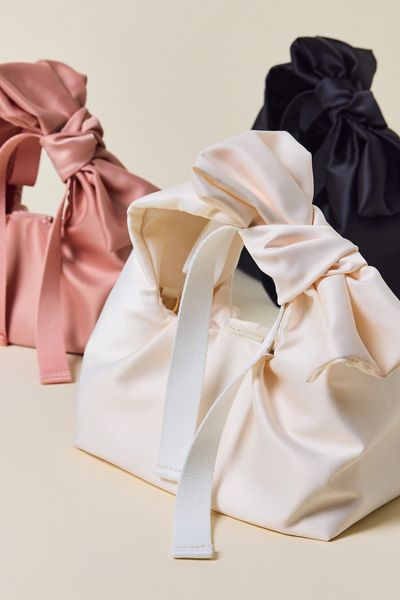 UO Halle Bow Satin Crossbody Bag