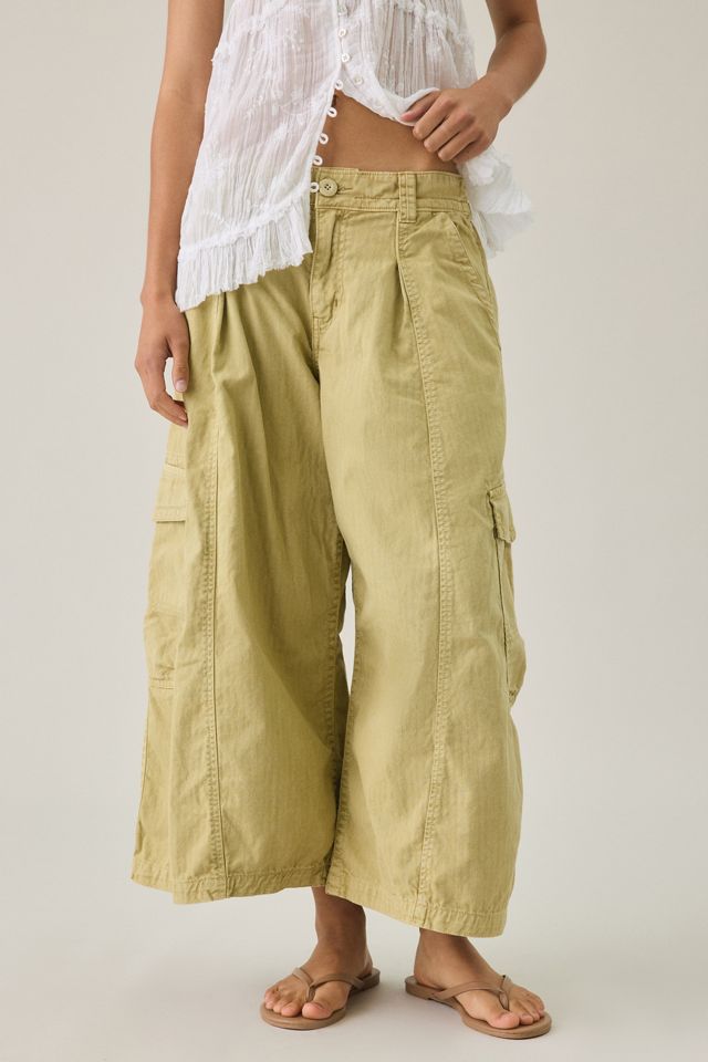 Pantalon cargo culotte BDG Static à taille mi-haute #1