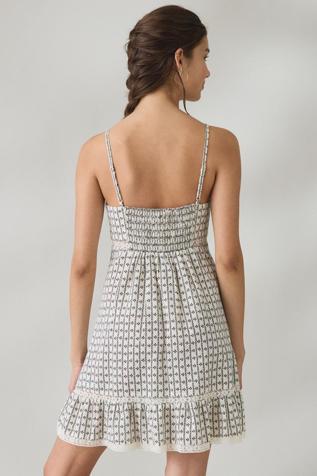 Kimchi Blue Willow + Wisp Lace Trim Babydoll Mini Dress #3
