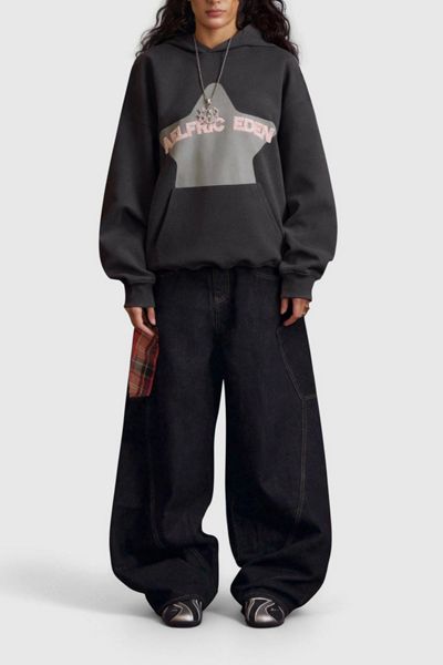 Aelfric Eden Oversized Colorful Star Pullover Hoodie