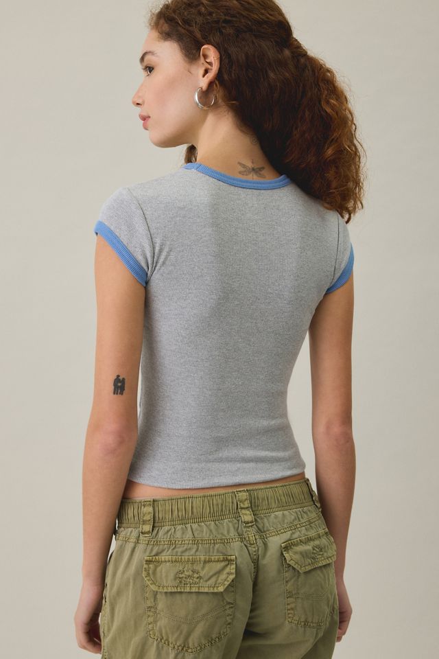 BDG Off-Duty Ribbed Crew Neck Short Sleeve Tee #1