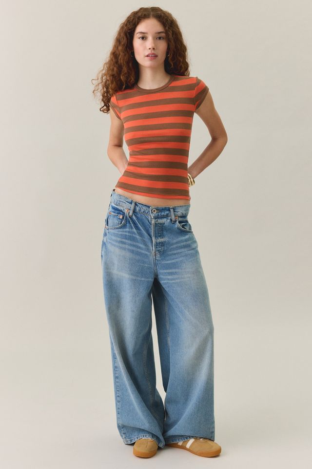 BDG Off-Duty Ribbed Crew Neck Short Sleeve Tee #1