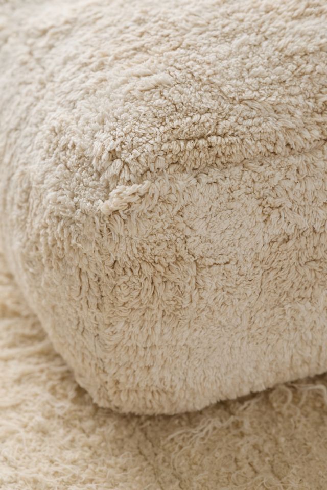 Lorena Canals Vichy Gingham Floor Pouf #1