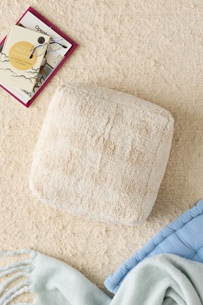 Lorena Canals Vichy Gingham Floor Pouf