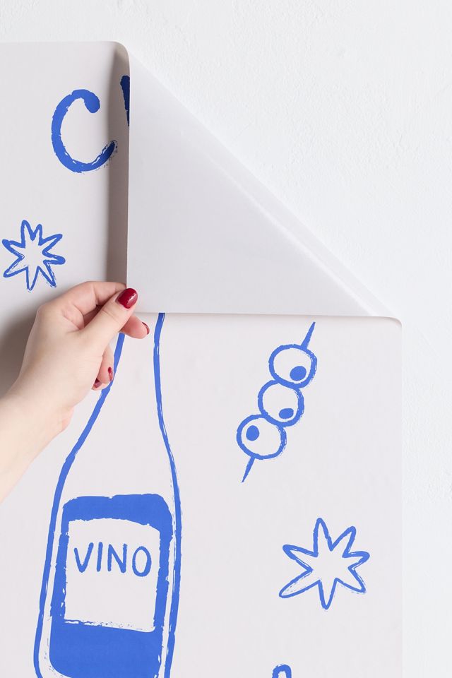 thespacehouse Wine & Cheese Cheers Removable Wallpaper #2