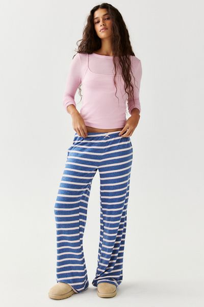 Happy Camp3r Blush Navy Bands Liz Knit Pants