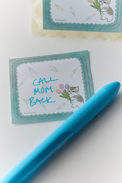 Mofusand Tulip Garden Sticky Notepad & Stand Set