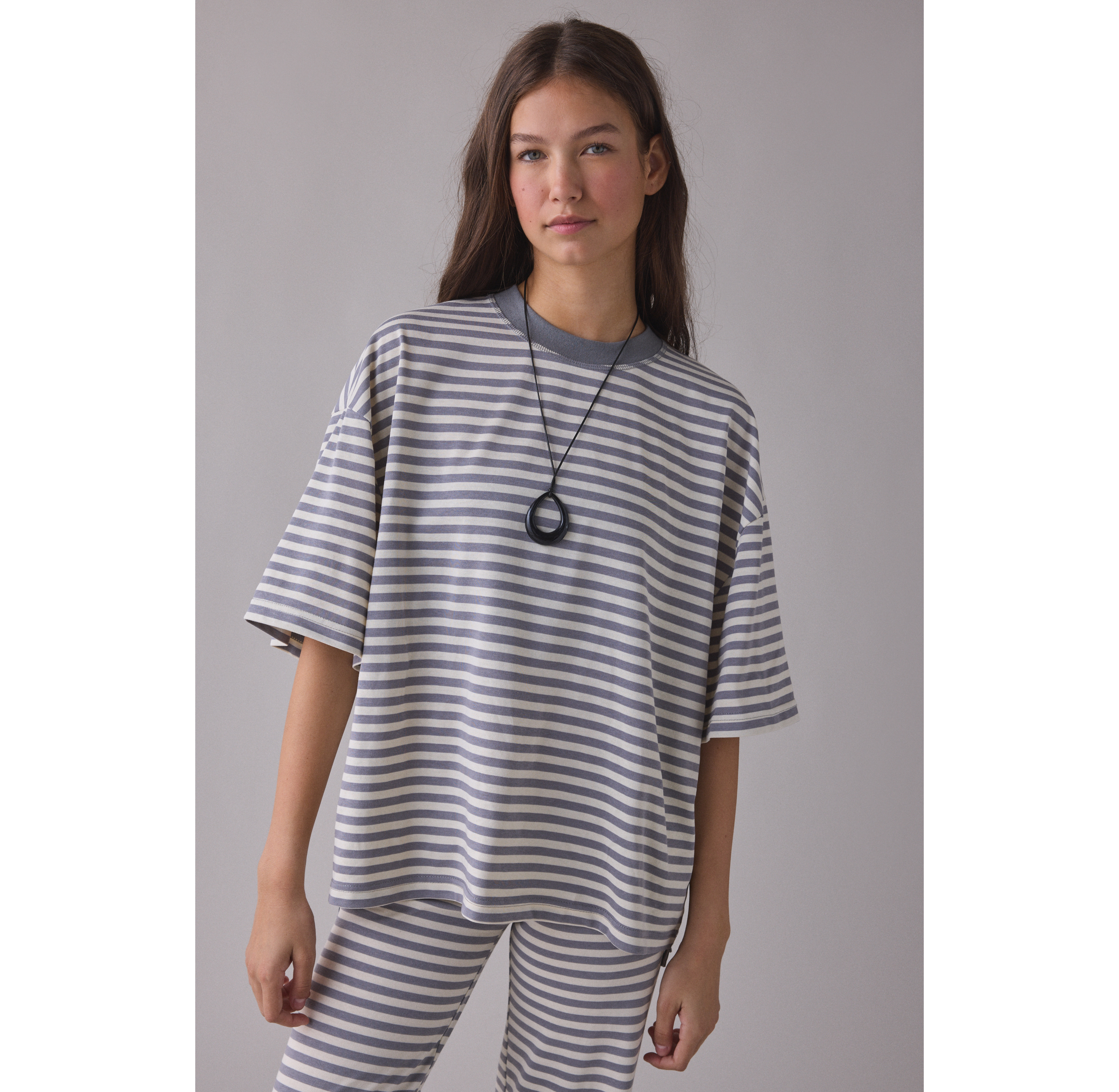 Lioness Bloom Stripe Oversized Short Sleeve Tee