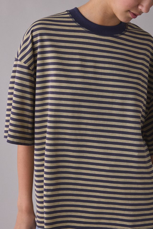 T-shirt surdimensionné à manches courtes Bloom Stripe de Lioness #1