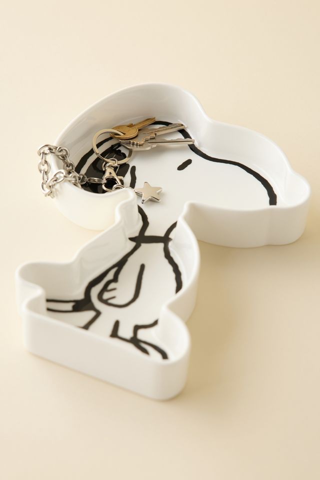Magpie X Peanuts Snoopy Shaped Ceramic Trinket Dish #1