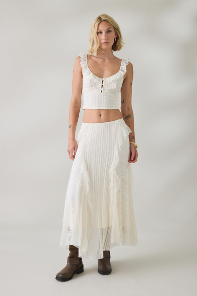 Kimchi Blue Sweet Escape Lace Maxi Skirt 2-Piece Set