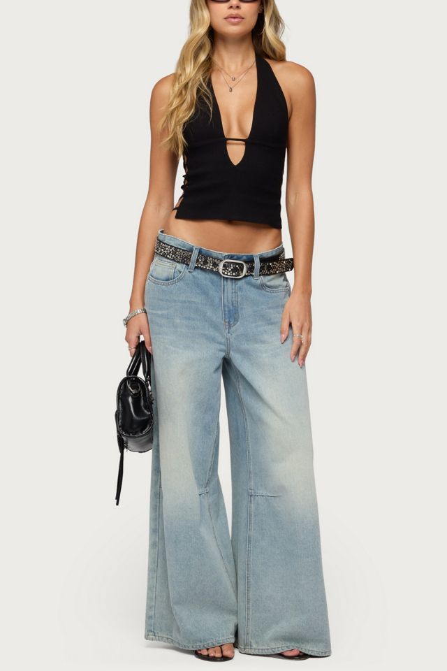 Edikted Aneera Cutout Plunging Halter Top #1