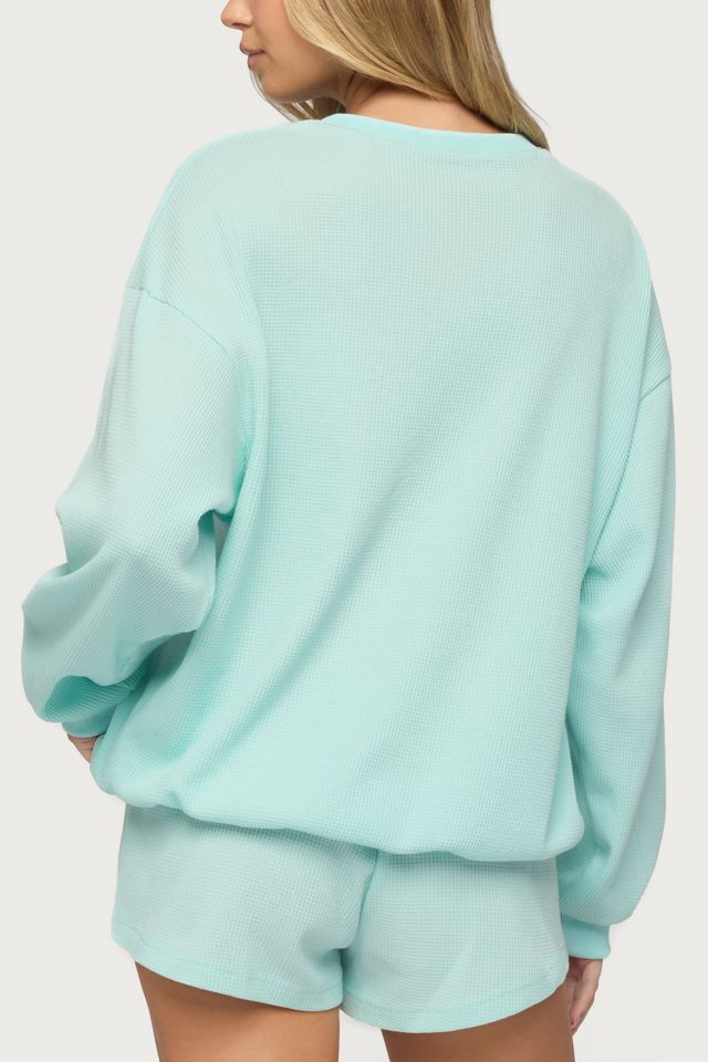 Edikted Baila Waffle Henley Top #4