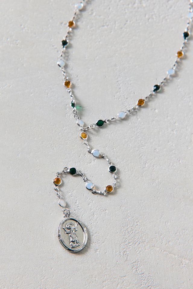 Gemstone Lariat Necklace #1