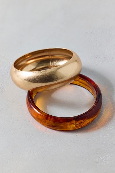 In The Mix Resin Bangle Bracelets Set