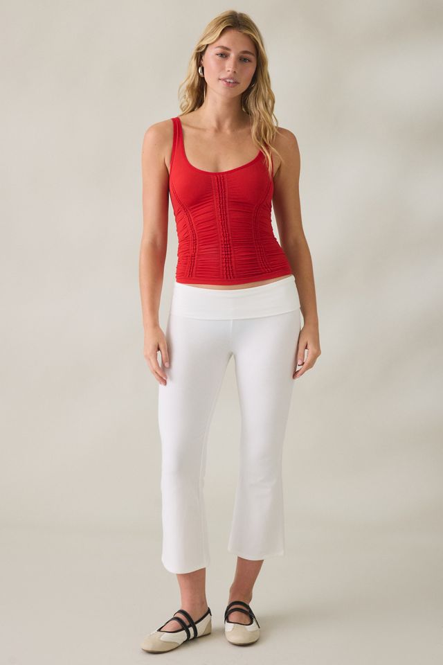 Out From Under College Sweetheart Ruched Seamless Knit Tank Top #1