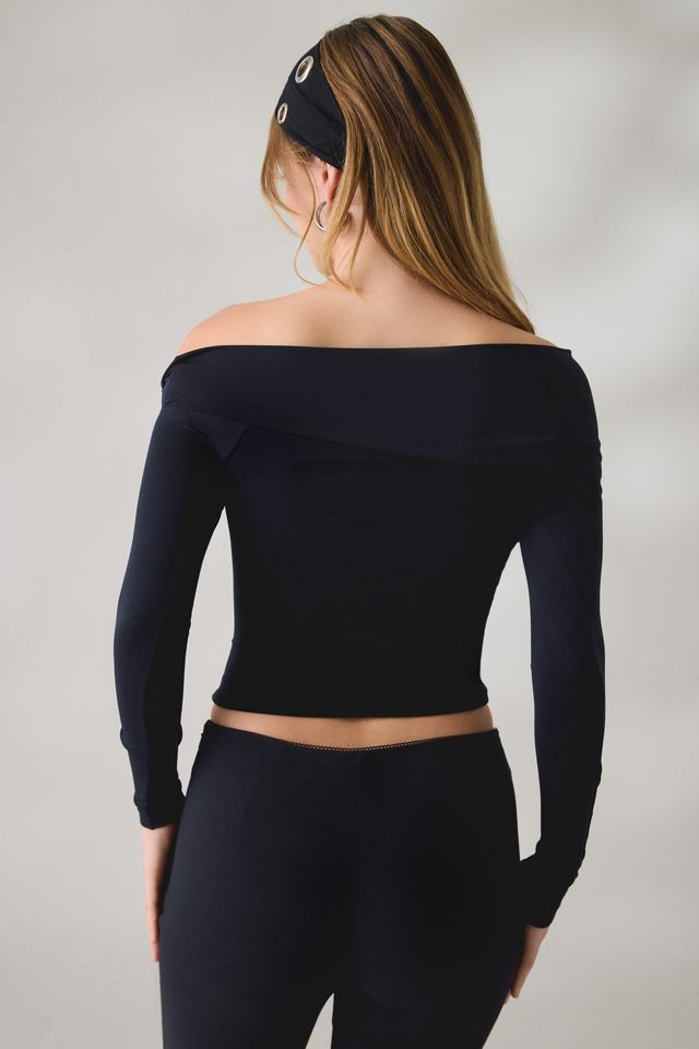 Out From Under All Nighter Seamless Foldover Off-The-Shoulder Top #2