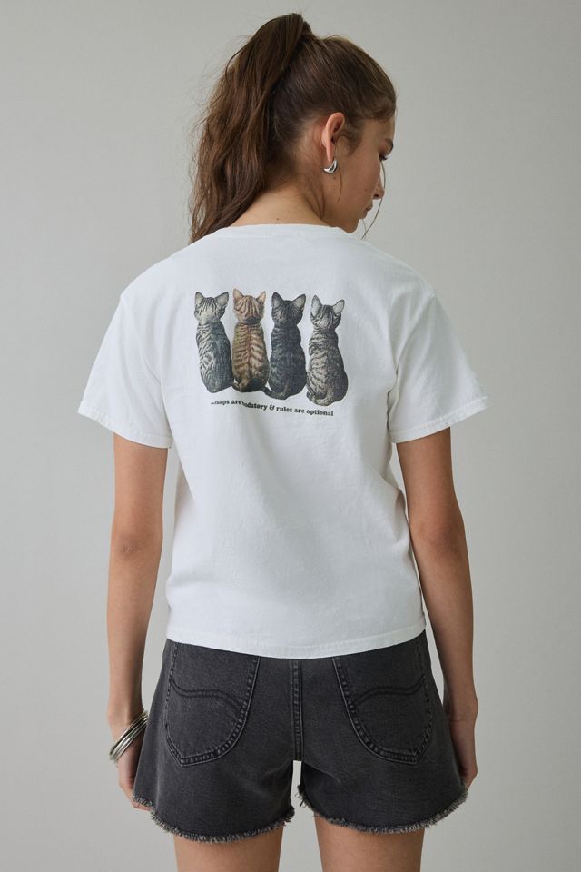 Kitten Club Graphic Cotton Slim Tee #1