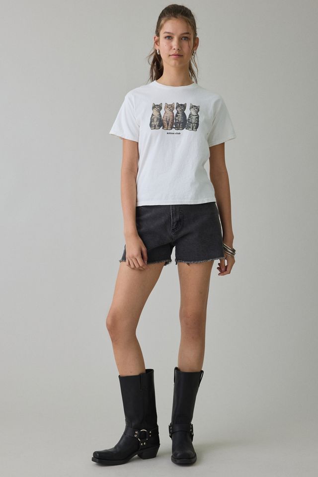Kitten Club Graphic Cotton Slim Tee #2