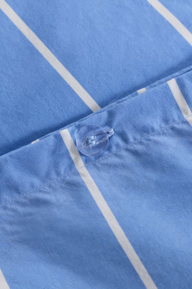 Sabine Striped Patterned Cotton Percale Duvet Cover #4