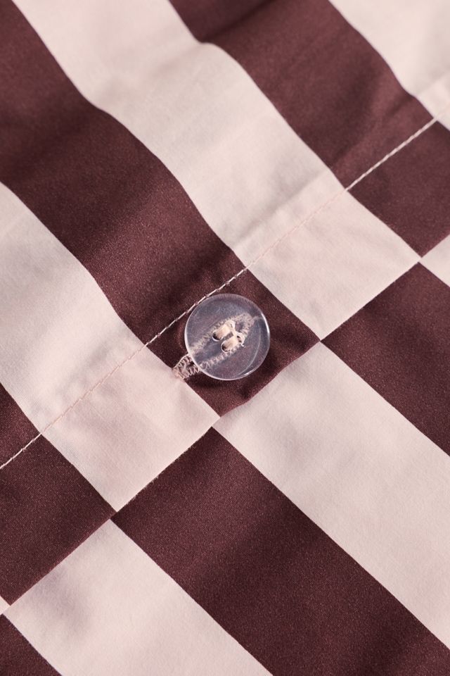 Sabine Striped Patterned Cotton Percale Duvet Cover #4