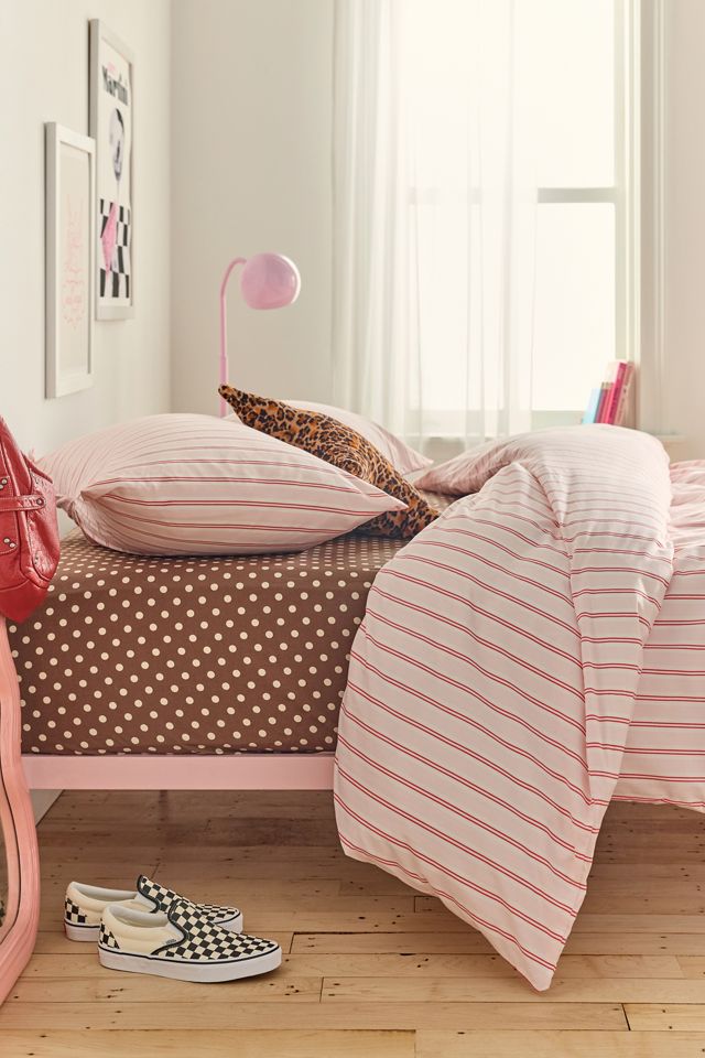 Sabine Striped Patterned Cotton Percale Duvet Cover #1