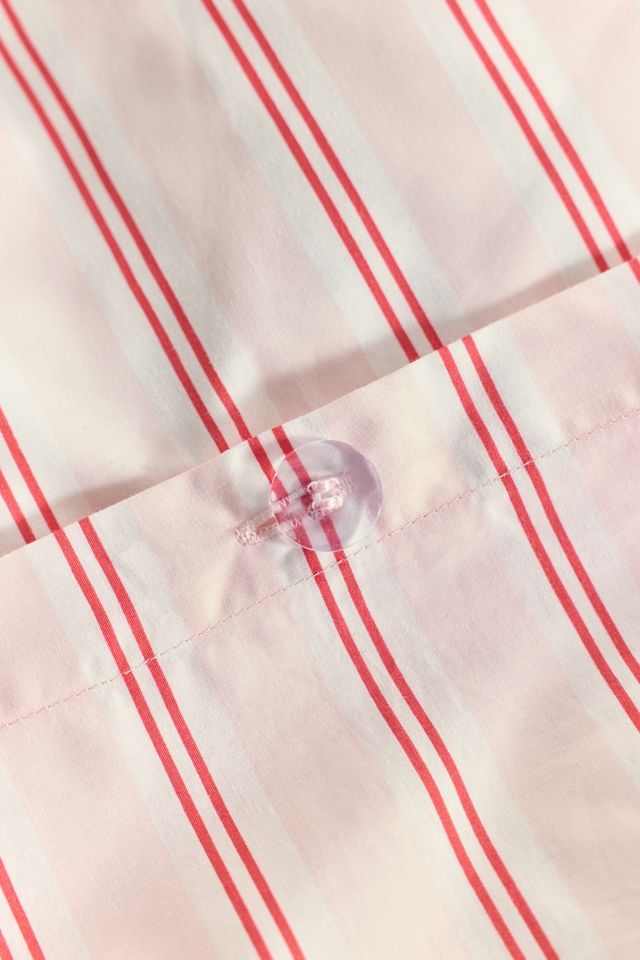 Sabine Striped Patterned Cotton Percale Duvet Cover #4