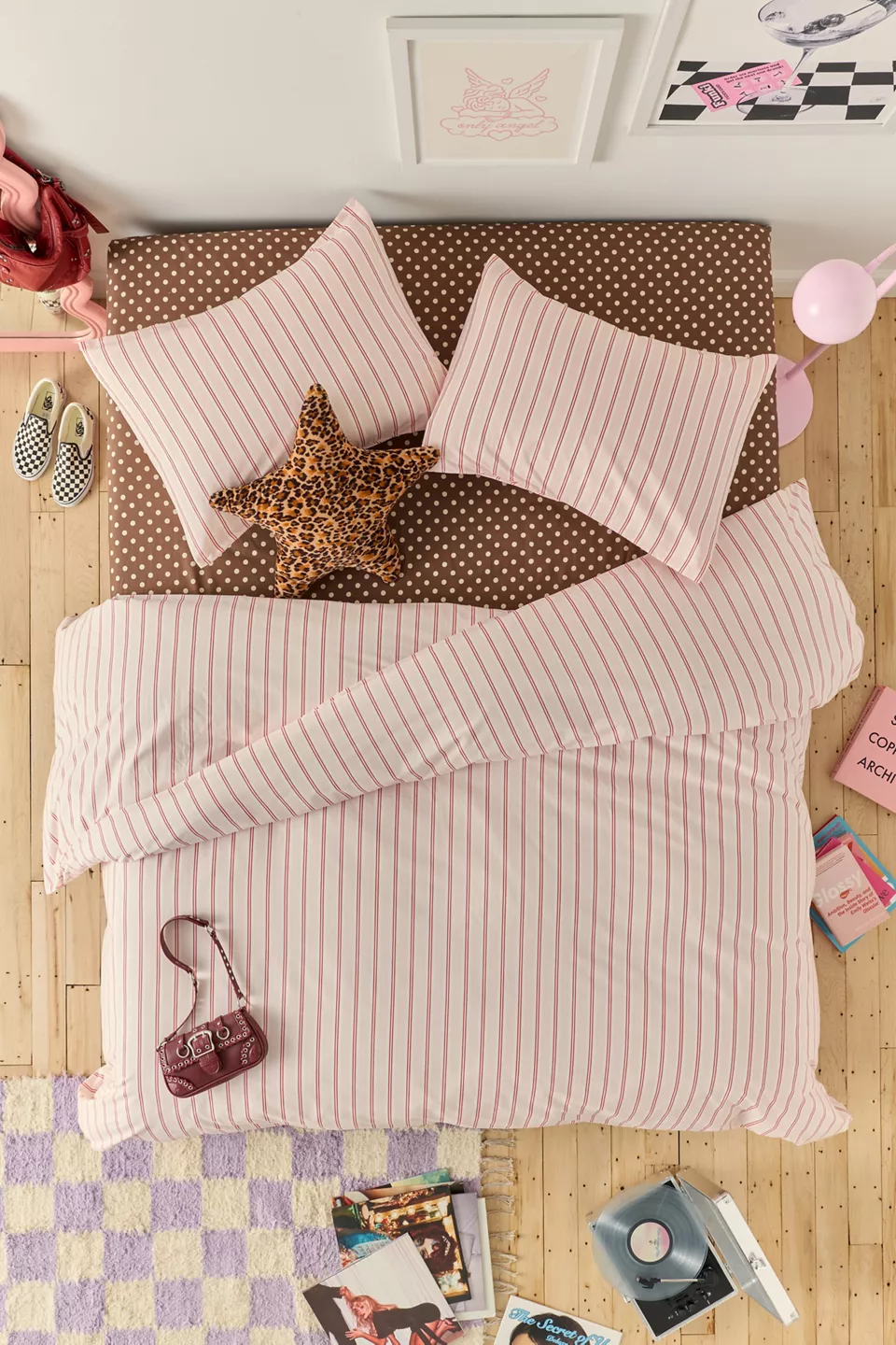 Sabine Striped Patterned Cotton Percale Duvet Cover