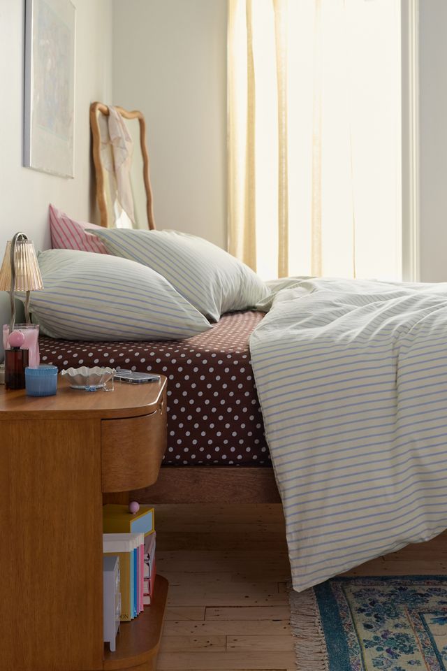 Sabine Striped Patterned Cotton Percale Duvet Cover #2