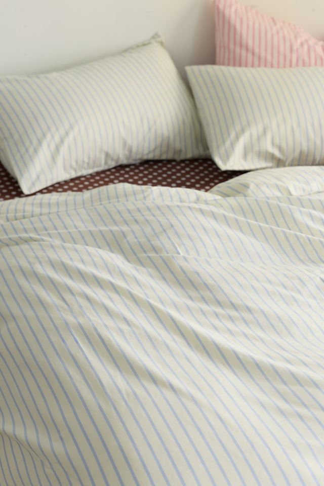 Sabine Striped Patterned Cotton Percale Duvet Cover #3