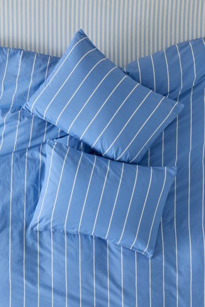 Sabine Striped Patterned Cotton Percale Sham Set